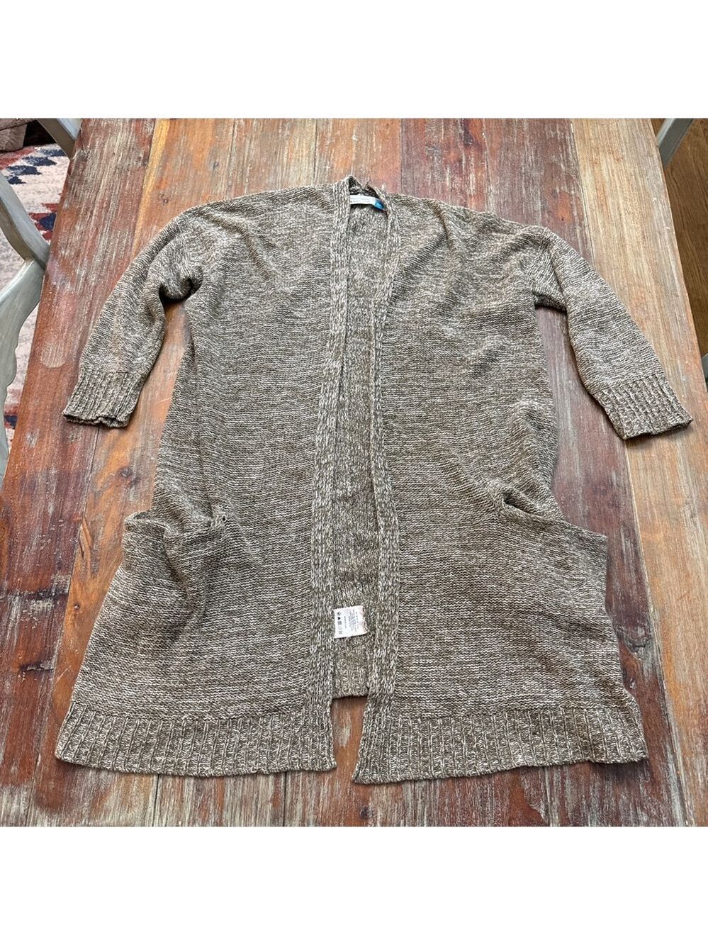 Anthropologie Sparrow Marled Knit Cardigan Olive XS